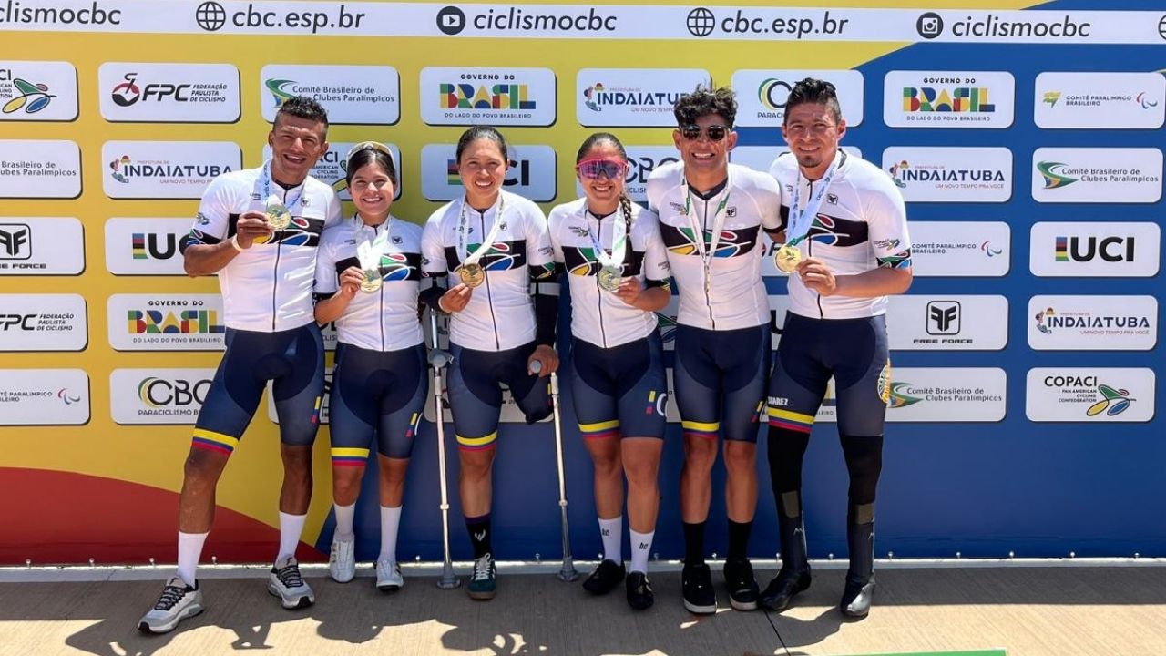 Colombia finalizó segunda en la ruta del Panamericano de Para ciclismo de Brasil
