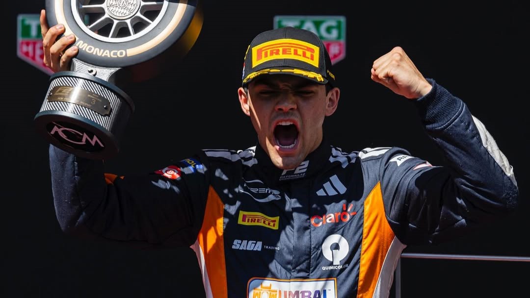 Sebastián Montoya sube al podio en Mónaco y marca un nuevo capítulo para el automovilismo colombiano