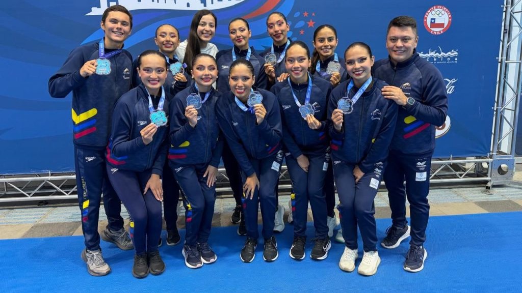 Colombia cierra con seis medallas su participación en el Panamericano de Natación Artística en Santiago de Chile